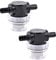 2PC RV Water Pump Filter,1/2 Inches Rv Water Inlet Filter Compatible With 3/8 Inches Raw Water Strainer Twist-On Pipe Sprayer For 12V DC 80 PSI Camper Marine Boat Lawn Beer Filter