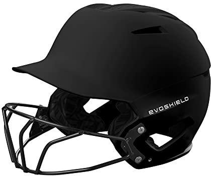 EvoShield XVT™ 2.0 Matte Batting Helmet with Facemask - Black, Small/Medium