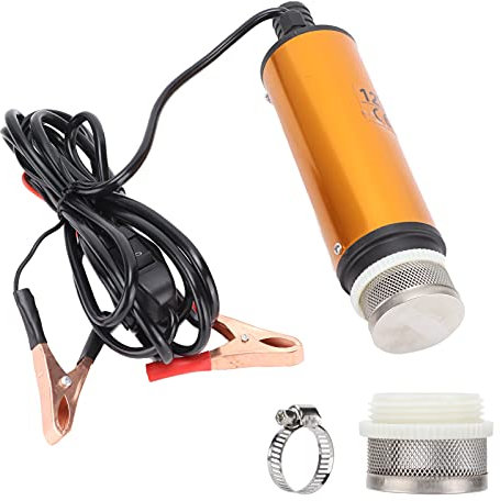 Pompe Submersible électrique, Mini Portable en Alliage D'aluminium 12V 51mm DC 30L Min pour L'eau de Kérosène Diesel