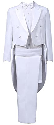 YUDATPG Men Tuxedo Suits Slim Fit Tailcoat Jacket | Magician Costume,Musician Blazer,Prince Party Blazer,Embroidery Court,Coats