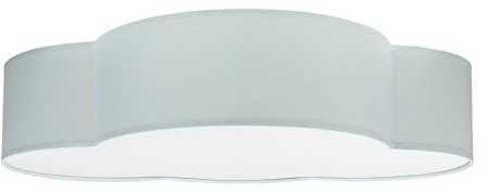 Licht-Erlebnisse Kinderzimmerleuchte Wolkenlampe Stoff grau 4x E27 einfach montierbar Leuchtmittel wechselbar Deckenlampe Deckenleuchte für Kinder