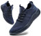 BUBUDENG Herren Schuhe Laufschuhe Sportschuhe Sneaker Turnschuhe Straßenlaufschuhe Leichtgewichts Freizeit Atmungsaktive Fitness Schuhe Blau EU 49