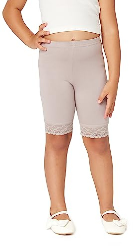 Merry Style Mädchen Kurze Leggings mit Spitze Mädchen Leggings aus Viskose MS10-434