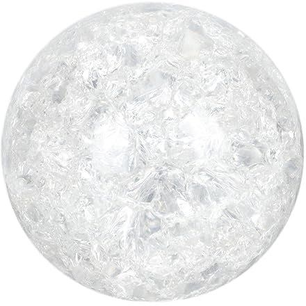Warmhm Decorative Crystal Ball 80mm Ice Crack Sphere Glass Ball Replacement for Indoor Tabletop Fountain Waterfall Bedroom Ornament