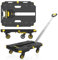 Stanley PC532 Carrello Utility Piattaforma con Capacità 137 kg in Polipropilene Portatile Pieghevole con Ruote girevoli a 360 Gradi Nero e Giallo 62 x 45 x 173 cm