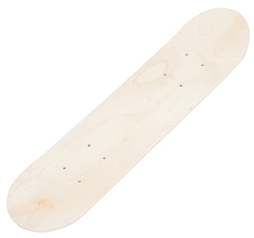 Toyvian leer Skateboard für Anfänger Skateboards für Kinder DIY & Handwerk Holzdekor Jungen-Skateboard Skateboard zum Selbermachen Graffiti Deck Planke Material 15c schmücken Ahorn