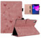 LSPCASA Funda Lenovo Tab P11 2nd Gen para Lenovo Tab P11 Gen 2 Patrón De Mariposa Lenovo Tab P11 2nd Gen Funda con función Atril Rosa