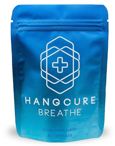 Hanqure Breathe - Lung Cleanse Supplement with Mullein Leaf Extract for Lungs Detox and Normal Mucus Maintenance. Contains Elderberry, Vitamin D, Ginseng & Reishi for Respiratory Health.