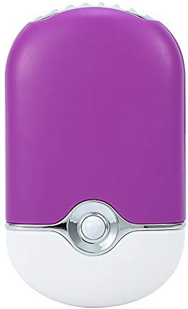 ANKROYU 3 Colors Mini Fan, ABS Air Conditioning Eyelash Extension Glue Quick Dry Tool, Portable Cooling USB Mini Fan, Eyelash Extension Mini Fan for Office and Outdoor Travel Etc(Purple)