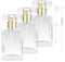 RVLZKCPG 3 Stück Parfümzerstäuber Nachfüllbar, 30ml Glas Parfum Flakon Leer, Transparente Perfume Atomizer, Perfume Bottle mit Trichter Tropfer Parfümspender für Damen Herren