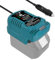 BTRUI Mini Car Charger for Makita 18V Battery, Portable Rapid Car Charger, 1/4 Size of DC18RC, Cigarette Lighter Plug (Only for 18V Battery)