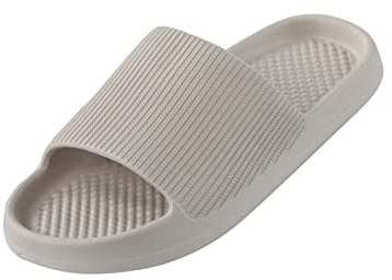 Plattform Kissen Hausschuhe Slides für Damen und Herren, EVA Anti-Rutsch Wolke Hausschuhe Leichte Spa Open Toe Dusche Sandalen für Indoor & Outdoor