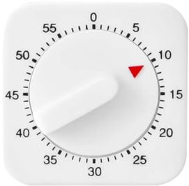 Minuteur de Cuisine mécanique, Minuteur de 60 Minutes, Mécanique Minuterie avec Alarme Sonore pour Cuisiner, Faire du Sport, étudier