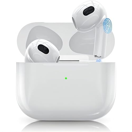 Bluetooth Kopfhörer In Ear, Kabellos Kopfhörer für immersiven Klang, Wireless Kopfhörer mit Klarem Mikrofon, Bluetooth Sport Ohrhörer, Wireless Earbuds mit Touch-Steuerung für iPhone und Android