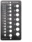 Drill Bit Gauge, Stainless Steel Diameter Gauge 29-Holes Metric Size Drill Bit Gauge for Double-Sided Drills Bit Measurement