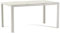 Milo - Rechteckiger Tisch 150x90 cm für drinnen und draußen, lackiertes Aluminium, dekoriertes Glas, anpassbar für Küche, Esszimmer, Terrasse, Garten für 6 Personen (Weißer Marmor, Beine Weiß)