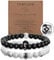 Kenivira Pärchen Armband,Paar Naturstein Perlen Partnerarmbänder,Paar Armbänder für Paare,Partner Armbänder für Paare,Geschenk für Liebhaber