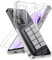 Vauki Cover per Oppo A80 5G con 2 Pezzi Vetro Temperato,Trasparente Custodia Antiurto Ultra Sottile Silicone Morbido,Resistente Anti-Graffio Clear Cellulare Case per Oppo A80 5G