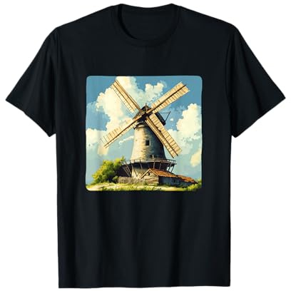 Cool Medieval Windmill Costume for Old Windmills Lovers T-Shirt