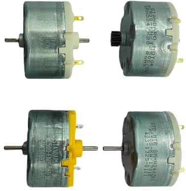 LIUCH Mikromotor RC500 DC 5 V, 6 V, 9 V, 12 V, Drahtbürste, 32 mm Mini-Rundspindelmotor, automatische Sprühpistole, Alarm, Kehrmaschine (Model B)