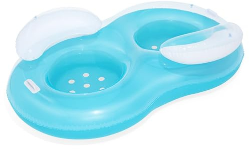 Bestway Bouée de Natation Double Cool Comfort Deluxe de 1,88 m x 1,17 m