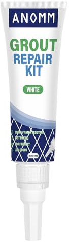 ANOMM 1x300ml Blanqueador Juntas Azulejos, Blanco Lechada para Azulejo Baño | Limpia Juntas Baldosas Suelo, Renovador de Juntas para Cocina, Baño, Ducha, Azulejos, Líneas de Pared