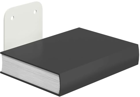 vidaXL Schwebendes Regal mit Regal 24 pcs Weiß 6 x 10,8 x 6,6 cm, Rechteckiges Wandregal, minimalistisches Design, schwebende Aufbewahrung, platzsparender Stahl, stylische Deko