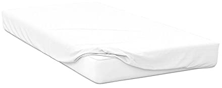 Belledorm Jersey Cotton Deep Fitted Sheet (Kingsize) (White)