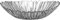 Pasabahce 10611 Aurora Centerpiece Glass Serving Plate, Oval, 33x26cm