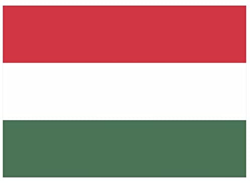 Samunshi® Ungarn Flagge Aufkleber Autoaufkleber in den Nationalfarben - 8x5,6cm