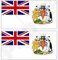 British Antarktis Territorium Flagge UK 7,6 cm (75 mm) Bumper Sticker, Aufkleber Vinyl X2