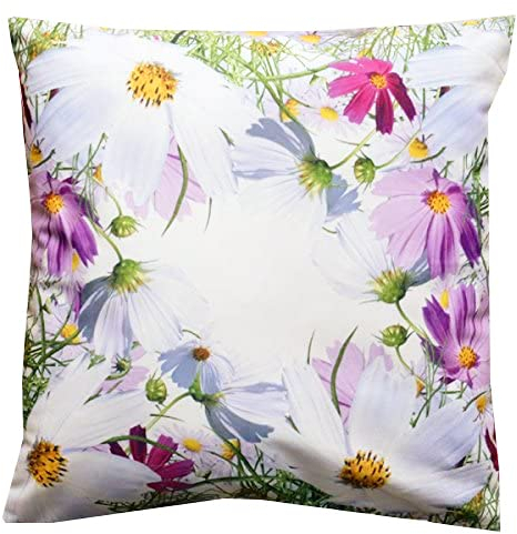 KAMACA Kissenhülle für Sofakissen Dekokissen Frühlingszauber Frühling Sommer Blumen waschbar Dekoration für Sofa ganzjährig (Kissenhülle 40x40cm)