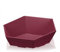 10 Stück Präsentkorb bordeaux mittel, Geschenkkorb aus Wellpappe