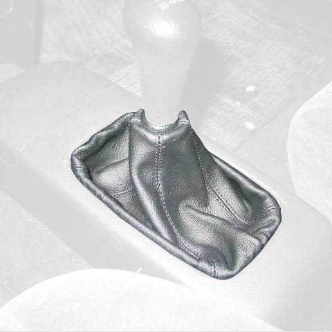 RedlineGoods Schaltsack Manschette kompatibel mit Honda Civic 1992-95. Maßgeschneidert - Nicht universell. Echtes Top Qualitat Italienisches Alcantara. Schwarz mit Rotem Faden