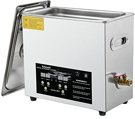Kaimashi Large Ultrasonic Cleaner 6.5L 10L 15L Professional Industrial Ultrasonic Cleaning Machine 30A Silver