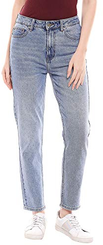 Only Femme Onlemily Life Hw St Ankle Mae0012 Noos Jeans, Denim Bleu Moyen, 31W / 32L EU