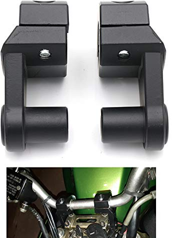 Kit de abrazadera de montaje de elevadores de manillar de motocicleta Universal 7/8 22 mm 1/8 28 mm Abrazadera de barras (Negro)