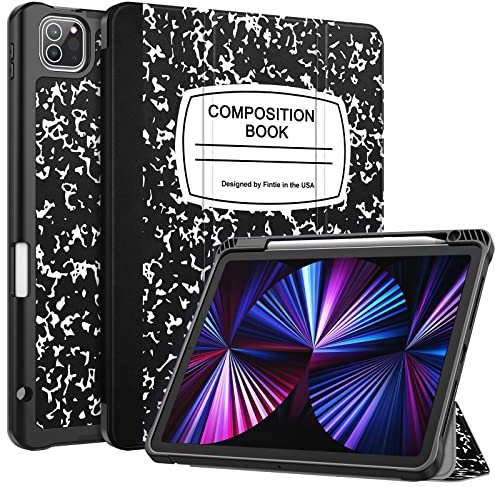 Fintie SlimShell - Funda para iPad Pro de 11 pulgadas (4ª/3ª generación) 2022/2021, cubierta trasera de TPU suave y flexible con soporte para lápices, también compatible con iPad Pro de 11 pulgadas de