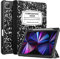 Fintie SlimShell Case for iPad Pro 11-inch (4th / 3rd Generation) 2022/2021 - Soft Flexible TPU Stand Back Cover with Pencil Holder, Also Fit iPad Pro 11 2nd / 1st Gen, Composition Book Black