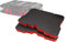 Shadow Foam Packout Toolbox Inserts – Fits the Milwaukee Packout Tolbox Box 2 & 3 [Red 50mm Twin Pack] Easy Peel Foam for Milwaukee Packout System | Power Tool Storage & Toolbox Organiser