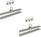 Preiswert&Gut 4X Verzurrschiene 60cm für Anhänger und LKW Airlineschienen und Zurrschienen für Ladungssicherung inklusive 8X Fitting Zurrösen mit Ring Ankerschiene und Befestigungsschiene