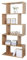 RICOO Regal 160 x 70 x 25cm, Standregal Eiche braun WM073-EW Spannplatte aus Holz, Bücherregal Wandregal, Regale & Ablagen, schmales Regal, Büroregal, kleines Regal schmal, Büro Bücherregale