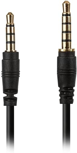 BLACK STORK 1.8m Replacement Audio Cable compatible with Astro A10 A20 A30 A40 Gaming Headset HyperX mobile AUX