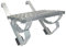 DAPRONA 60cm Ensemble Marchepieds Tuiles Plates Argent pour les Ramoneurs
