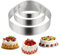 Cercle Patisserie 3 Pcs, RUNEAY Cercle a Patisserie Ronds en Acier Inoxydable Diamètre 10/15/20 cm Hauteur 4,5 cm Pour Pâtisseries Gâteaux Moussés