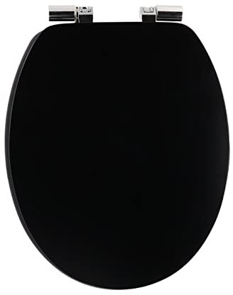 Abattant WC Noir avec frein de chute et déclipsable - TENDANCE