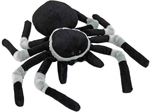 BEMIRO Schwarze Spinne Kuscheltier süß Plüsch - ca. 30 cm, 100% Polyester, Spinne Kuscheltier, Spinne Plüschtier, Kuscheltier Spinne, Plüschtier Spinne, Spinne Kuscheltier süß