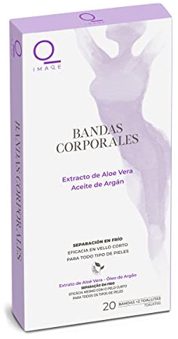 DIA IMAQE bandas de cera depilatoria corporal aloe vera caja 20 uds