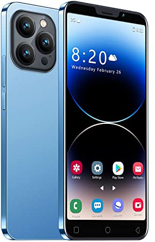 JtQtJ Smartphone Offerta del Giorno, 5.0 IPS Display, 16GB ROM 128GB Espandibili, Android 9.0, Dual SIM Dual Camera 3G/2G Economici Telefoni Mobile (i15Pro-Blue)