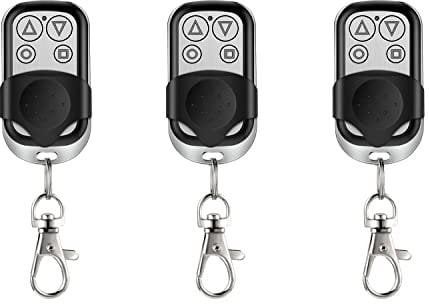 ATEC - Telcomando Universale Long Life a Frequenza Fissa 433,92 MHz con 4 Pulsanti e Batteria 12V NON Idoneo per Rolling Code (3 pezzi)